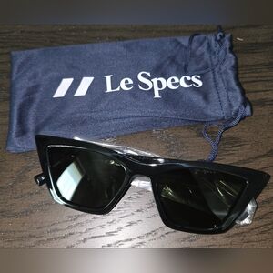 Le Specs Bold Black Sunglasses